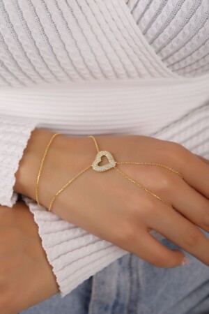 قلب من ذهب من MNZ 925 سبرلينغ الفضة Shahmaran - Lia Berto