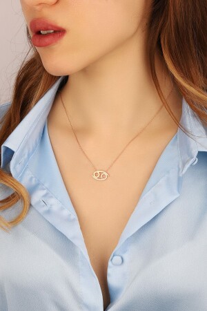 (MNZ-النساء) الوردة السرطان علامة الزوادة 925 (القلادة الفضية sterling) KLLB000264 - Lia Berto