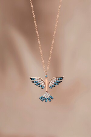 MNZ-النساء 925 سبرلينغ الفضة سلسلة وردة مزجرة الزمرة فينيكس العنق ZZZ-ÜÜM-KK13 - Bilsen Store