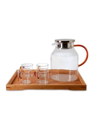 كوب و كوب من الـ MNZ مع صندوقا من البامبو 9422 - Glass In Love