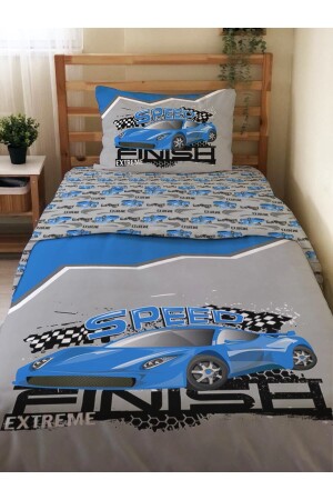 MNZ-مزدوج الجانب الأزرق الرياضية سيارة نمطة المطاطة المطبوعة الواحدة غطاء غطاء مجموعة الرمادي 94835 - Evmila