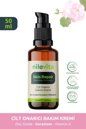 كريم إصلاح الجلد من MNZ، مكافحة الحكة، الحمراء ومكافحة السرطان، أكسيد الزنك وفيتامين A 50ml NONARICICREAM1 - nilevita