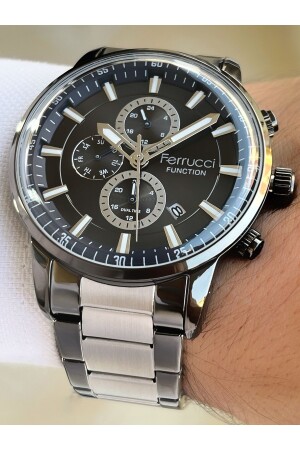 أداءات MNZ Active 3 Atm مضاد للماء فولاذ عصا الذكور ساعة المقبض FRC552 - Ferrucci