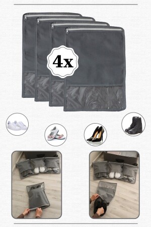 حقيبة الحذاء من MNZ - أحذية التخزين حقيبة الحذاء مع نافذة - مغلقة - Adarya