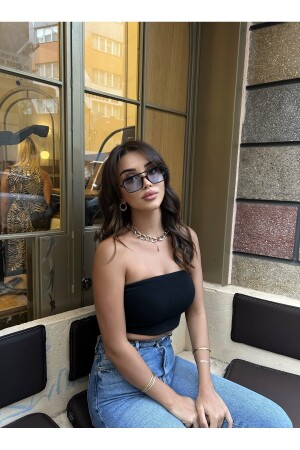 نظارات شمسية MNZ-النساء عريضة مربحة ليبارد إطار زجاج زرقاء AE-GM2022C1 - Angel Eyes