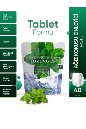 MNZ-منع سوء التنفس منثول وذوق اللونة الفم لوزنج - خالية من الكحول ودون السكر - Tbrush