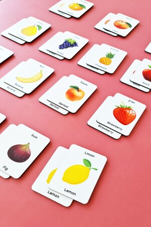 بطاقات من الخشب من الفاكهة من نوع MNZ التي تحسن الانتباه والذاكرة - Metafortoys