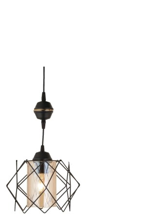 مصباح النقالة السوداء من جزيرة واحدة من MNZ مصباح النقالة الحديثة الفاخرة AK00030 - Kraliçe