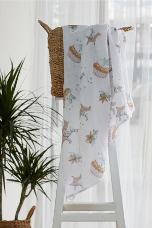 MNZ- العضوية القطن الطبقة المزدوجة المسكن المسكن - الكعك والرنب موضوع AKM2 - arbababy