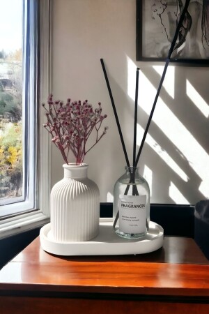 ميني بانماس جافة الزهور المزخرفة من MNZ-تزيين طازجة الهواء النقي مع منصة - Alleza Home