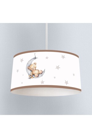 MNZ-دببة صغيرة نائمة على القمر نمط غرفة الأطفال المصباح المطبوعة رقمية مصباح العلق AM01399041030 - instababyrooms