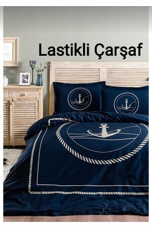 MNZ-وحيدة سرير سرير سقف غطاء مرن مجموعة Ankro بحرية زينانكر - Özdilek