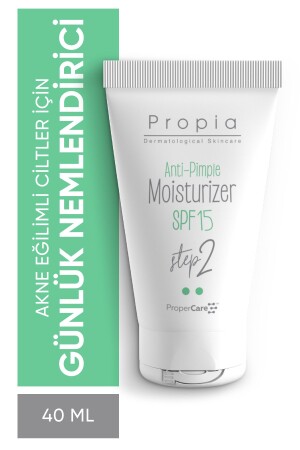 MNZ- Anti- Acne SPF15 كريم رعاية مرطوب يومي 40 ml 8001050039 - Propia