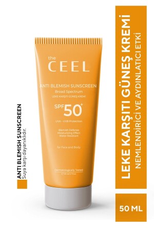 MNZ- Anti- Flesh High Protection SPF 50+ كريم شمسي مع تأثير جلوتيون على جميع الجلد 50 مل - The Ceel