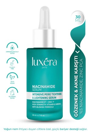 MNZ- Anti- Pores, Sebum Balancing, Repairing Vegan Niacinamide Serum (5% نياسيناميد زنك PCA) LUX102 - luxera paris