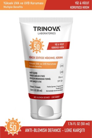 MNZ- Anti-Bleach SPF +50 واقي شمسي 50 مل TYG2 - Trinova