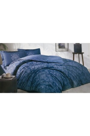 MNZ-- Antico Petrol Double Cotton Duvet Cover Set dop9299597igo - Özdilek