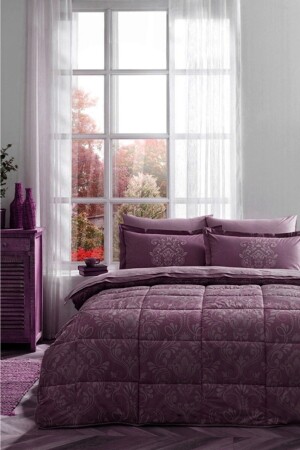 MNZ - مضاعفة النوم مجموعة Antico Plum - Özdilek