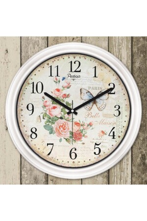 ساعة الجدار الزجاجية الزخرفية من النمط الفرنسي MNZ ASC30 35x35 Cm - Cadran