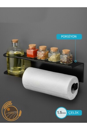 حامل مناشفة من ورق MNZ مع رف الكريكير ورف رش - Atak İklimlendirme