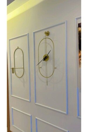 ساعة جدار معدنية من الذهب من النخاع من MNZ - ساعة جدار معدنية ديكورative modern metal wall clock - Metaquartz Aksesuar