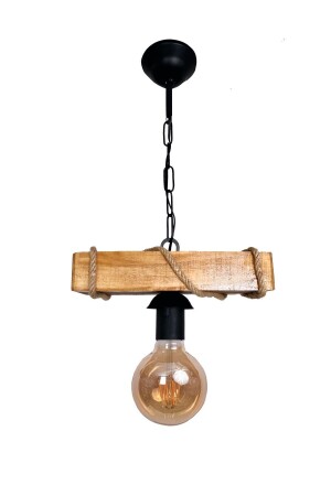 MNZ-وحدة مصباح العلق الروستيك حبل مصباح الشنادل الخشبية مكتب الكافي بار فندق مطعم مصباح السقف الروستيك ATLY4081 - Bundeba