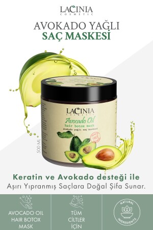 قناع إصلاح الشعر MNZ- Avocado Oil 500 Ml 2407257 - Lacinia