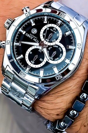 ساعة يد من الفولاذ من رجال MNZ+سوارة هدية AVVADK2009 - Tom Jones