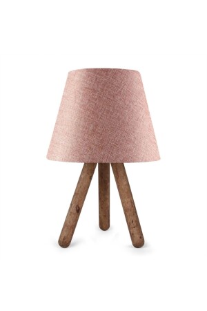 MNZ-ثلاث ساقي شمعة خشبية ظل جفاف الورد AYD-1279 - HOMİNG