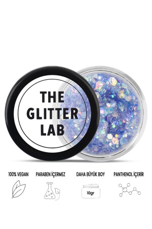 شكل من زيل MNZ ضوء مظلم - نيون زرقاء - كاذب - The Glitter Lab
