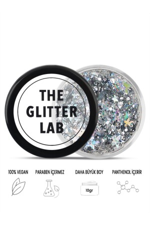 شكل منشط من جيل MNZ - زرقاء لامعة - تسرب إلى أسفل - The Glitter Lab