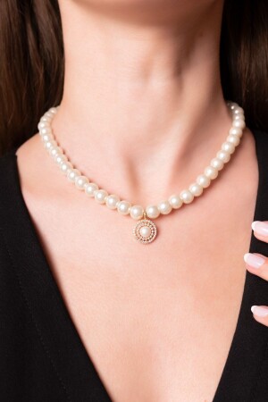 MNZ-تصميم خاص للانثوية الماسية الماسية الحافلة المياه العذبة ثقافة اللؤلؤات حزمة عنق النساء ayenciincikolye - Ayenci