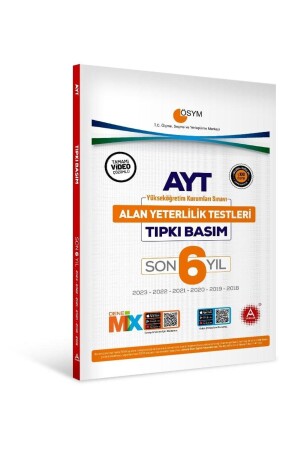 MNZ-السنوات الستة الماضية AYT نفس امتحان الطباعة تجربة بالضبط أسئلة OSYM - A Yayınları