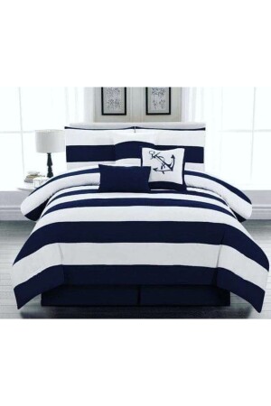 MNZ-مزدوج البحرية الأزرق الأبيض لون غطاء غطاء مجموعة B66 - METİNEV