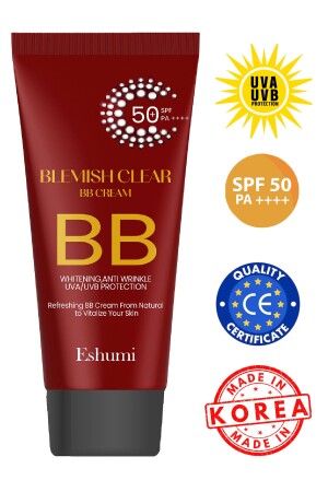 كريم الشمس من MNZ- Bb لجميع الجلد (BLEEMISH BALM) Spf50 Pa - Eshumi