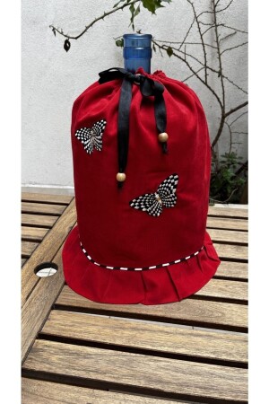 قماش زجاجة MNZ - الفراشة الحمراء BCEPV124 - Çengelli İğne