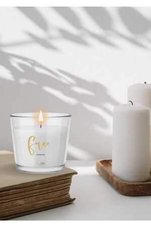 العلاج بدون MNZ - فانيلا رائحة الفيجان الطبيعية العلاج الشمعة مجانا BDG 386 - Gloria Candle