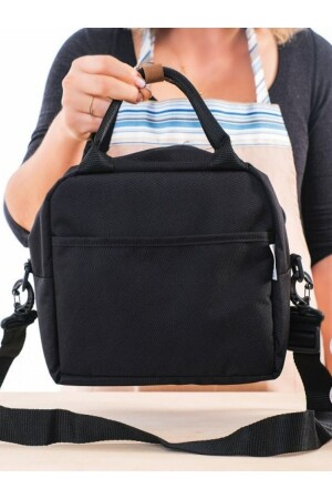 كيس حراري معزول من الحرارة من MNZ كيس حراري مقاوم للماء كيس الغذاء يحمل الغداء مع معلق الأسود - Happy Bear