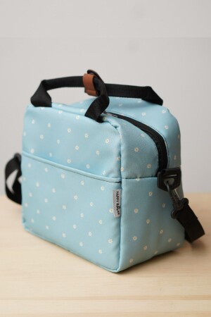 كيس حراري مقاوم للماء معزول من الحرارة من MNZ كيس الغداء المتحمل للأغذية مع نمط الزهور المعلق - Happy Bear