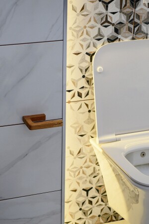 مقعد ورق المرحاض MNZ - ملصق خشبي مقعد ورق المرحاض Beech - Hagen