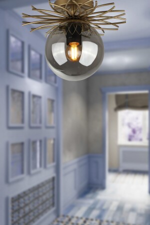 MNZ-تيسلا شمعة واحدة قديمة الدخان الزجاج BEG1309 - Begüsa