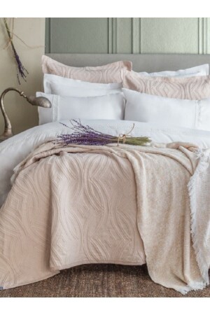 MNZ-مضاعف السرير مغطاة غطاء غطاء غطاء Belmont بيج AP99T20212124 - Apricitas HOME