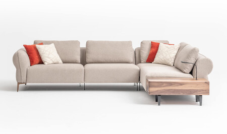 مجموعة زاوية منازل MNZ مع طاولة قهوة - Cadde Yıldız