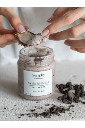 مادة مرطبة MNZ - شعر متزايد - سراوberry Leg Repair-body peeling vanilla & hibiscus - 210ml - 100% Pure - Seraphy Aromatherapy