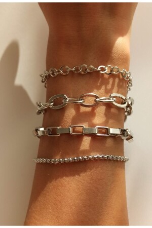 زناد رباعي فضي للمرأة MNZ - Magicstone