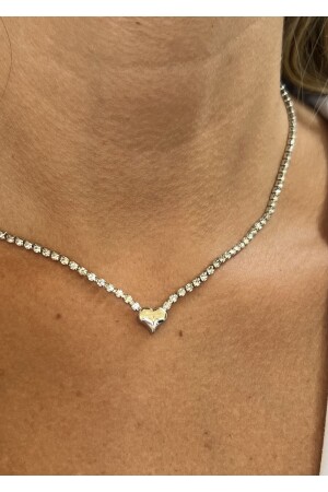 مقعد قلب طريق المياه من لون MNZ الفضي - Kiligistanbul