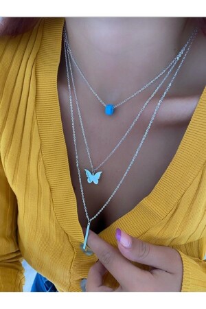 قلادة فضية للنساء من MNZ - Monalisa