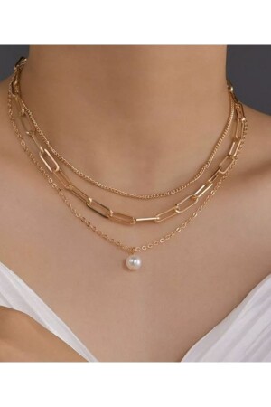 مجموعة عنق الذهب ثلاث قطع للنساء من MNZ - Monalisatoka