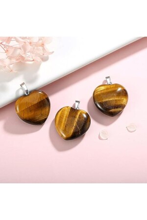 قلب العين من النمر من نوع MNZ (حلقة واحدة) (يمكنك ربطها بالسلسلة الخاصة بك واستخدامها) - Nbs Beautiful Naturel Stones