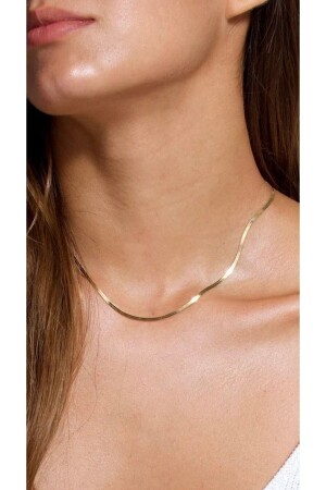 سلسلة إيطالية رقيقة من طلاء من الذهب MNZ - Vi Store